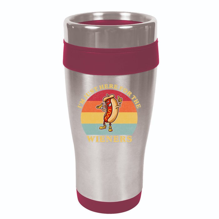 Im Just Here For The Weiners 4th Of July 16oz Travel Tumbler