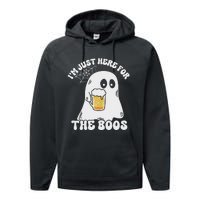 I’M Just Here For The Boos Funny Couples Halloween Performance Fleece Hoodie