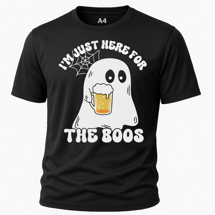 I’M Just Here For The Boos Funny Couples Halloween Cooling Performance Crew T-Shirt