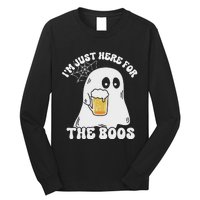 I’M Just Here For The Boos Funny Couples Halloween Long Sleeve Shirt