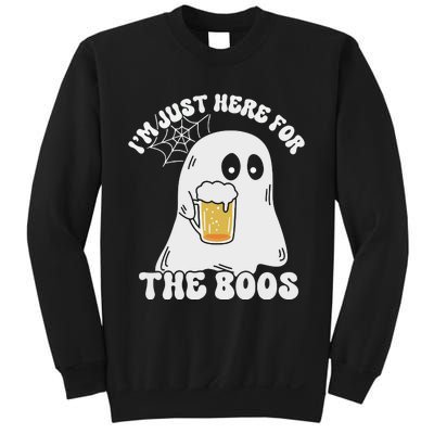 I’M Just Here For The Boos Funny Couples Halloween Sweatshirt