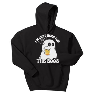 I’M Just Here For The Boos Funny Couples Halloween Kids Hoodie