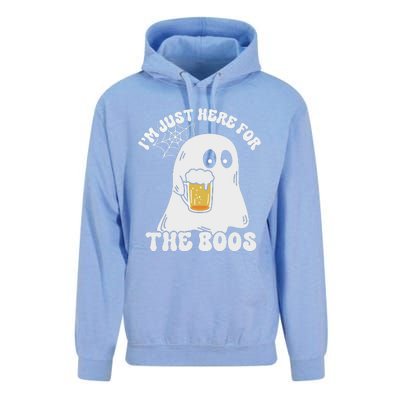 I’M Just Here For The Boos Funny Couples Halloween Unisex Surf Hoodie