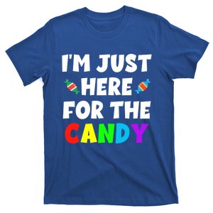 Im Just Here For The Candy Food Halloween Humor Tee Cool Gift T-Shirt