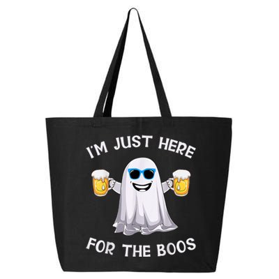 Im Just Here For The Boos Ghost Funny Halloween Beer Lover 25L Jumbo Tote