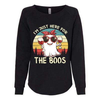 Im Just Here For The Boos Funny Halloween Outfit Gift Womens California Wash Sweatshirt