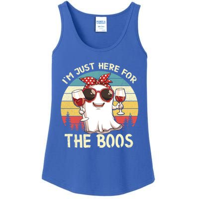 Im Just Here For The Boos Funny Halloween Outfit Gift Ladies Essential Tank