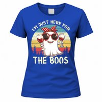 Im Just Here For The Boos Funny Halloween Outfit Gift Women's T-Shirt