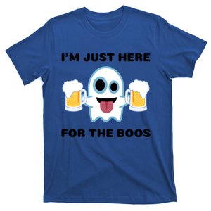 Im Just Here For The Boos Funny Halloween Beer Ing Cool Gift T-Shirt