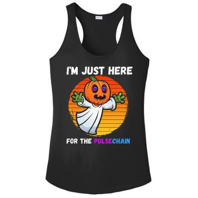 Im Just Here For The PulseChain Funny Halloween HEX Funny Halloween Pulsechain Ladies PosiCharge Competitor Racerback Tank