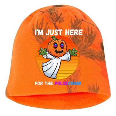 Im Just Here For The PulseChain Funny Halloween HEX Funny Halloween Pulsechain Kati - Camo Knit Beanie