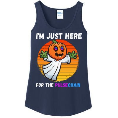 Im Just Here For The PulseChain Funny Halloween HEX Funny Halloween Pulsechain Ladies Essential Tank