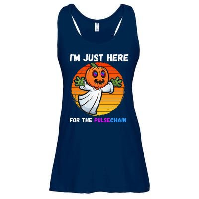 Im Just Here For The PulseChain Funny Halloween HEX Funny Halloween Pulsechain Ladies Essential Flowy Tank