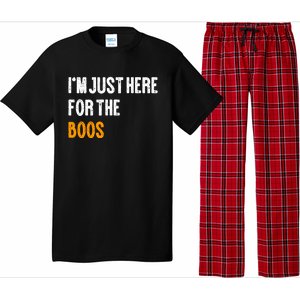 Im Just Here For The Boos Pun Cute Gift Pajama Set