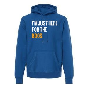 Im Just Here For The Boos Pun Cute Gift Premium Hoodie