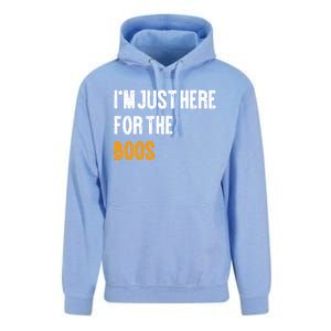 Im Just Here For The Boos Pun Cute Gift Unisex Surf Hoodie