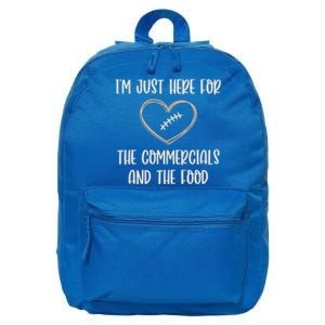 Im Just Here For The Commercials And The Food Gift 16 in Basic Backpack