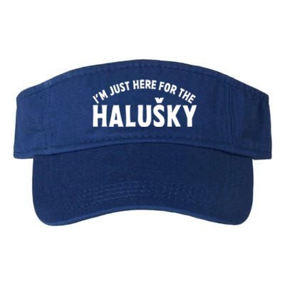 Im Just Here For The Haluški Funny Slovak Food Slovakian Gift Valucap Bio-Washed Visor