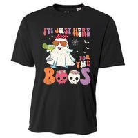 IM Just Here For The Boos Ghost Halloween Margarita Groovy Cooling Performance Crew T-Shirt