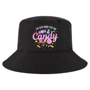 IM Just Here For The Candy Funny Halloween Food Humor Cool Comfort Performance Bucket Hat