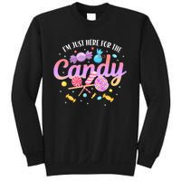 IM Just Here For The Candy Funny Halloween Food Humor Sweatshirt