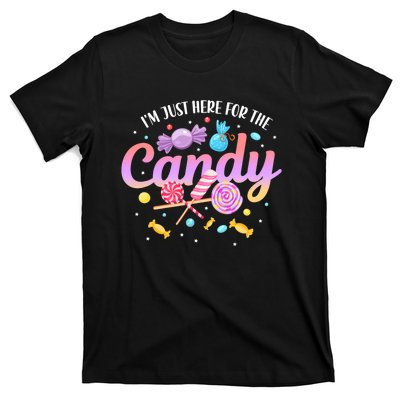 IM Just Here For The Candy Funny Halloween Food Humor T-Shirt