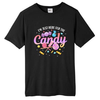 IM Just Here For The Candy Funny Halloween Food Humor Tall Fusion ChromaSoft Performance T-Shirt