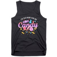 IM Just Here For The Candy Funny Halloween Food Humor Tank Top