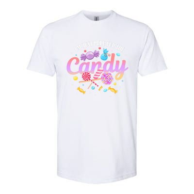 IM Just Here For The Candy Funny Halloween Food Humor Softstyle CVC T-Shirt