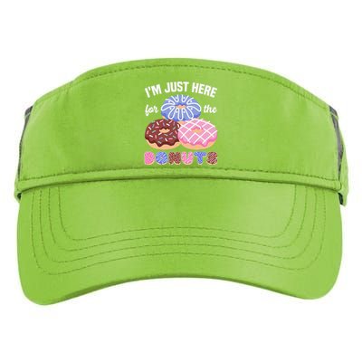 Im Just Here For The Donuts Funny Donut Lover Doughnut Adult Drive Performance Visor