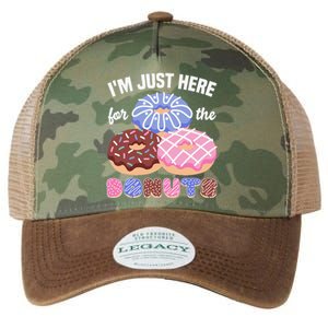 Im Just Here For The Donuts Funny Donut Lover Doughnut Legacy Tie Dye Trucker Hat