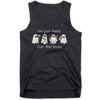 IM Just Here For The Boos Funny Halloween Ghost Tank Top