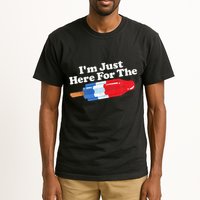 I'm Just Here For The Popsicle Funny Bomb Retro 80s Pop Gift Tall T-Shirt