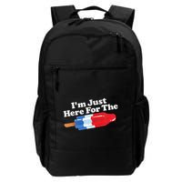 I'm Just Here For The Popsicle Funny Bomb Retro 80s Pop Gift Backpack