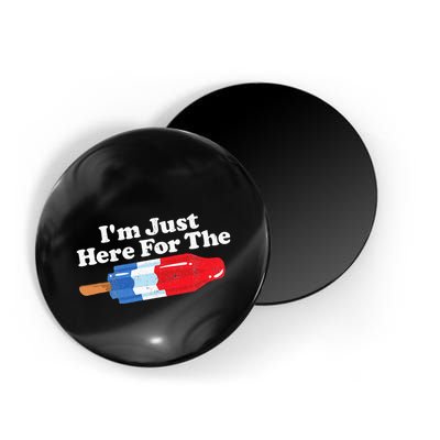 I'm Just Here For The Popsicle Funny Bomb Retro 80s Pop Gift Magnet