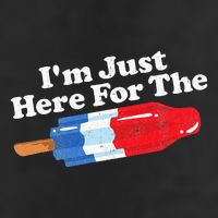 I'm Just Here For The Popsicle Funny Bomb Retro 80s Pop Gift Golf Towel