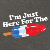 I'm Just Here For The Popsicle Funny Bomb Retro 80s Pop Gift Cotton Canvas Backpack