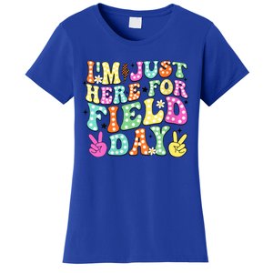 IM Just Here For Field Day 2024 For Teacher Field Day Funny Gift Women's T-Shirt