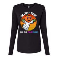 Im Just Here For The PulseChain Funny Halloween Pulsechain Funny Halloween HEX Womens Cotton Relaxed Long Sleeve T-Shirt