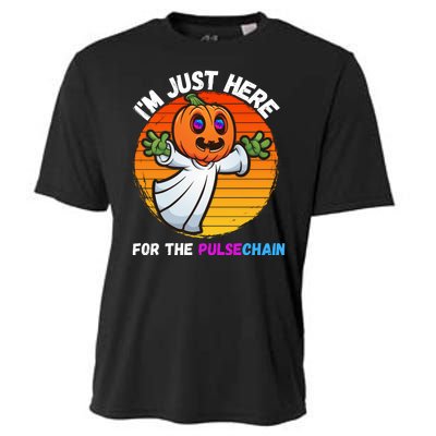 Im Just Here For The PulseChain Funny Halloween Pulsechain Funny Halloween HEX Cooling Performance Crew T-Shirt