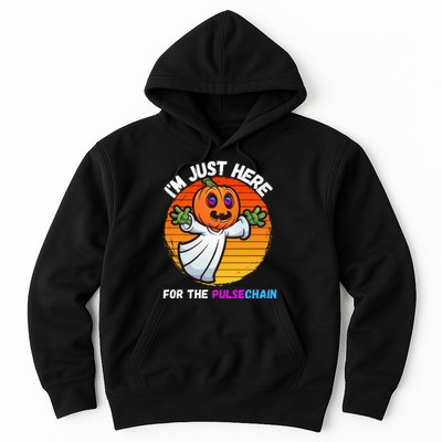 Im Just Here For The PulseChain Funny Halloween Pulsechain Funny Halloween HEX Hoodie