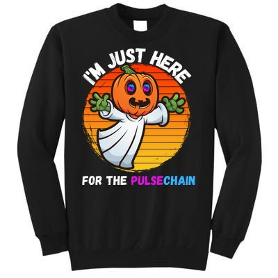 Im Just Here For The PulseChain Funny Halloween Pulsechain Funny Halloween HEX Sweatshirt