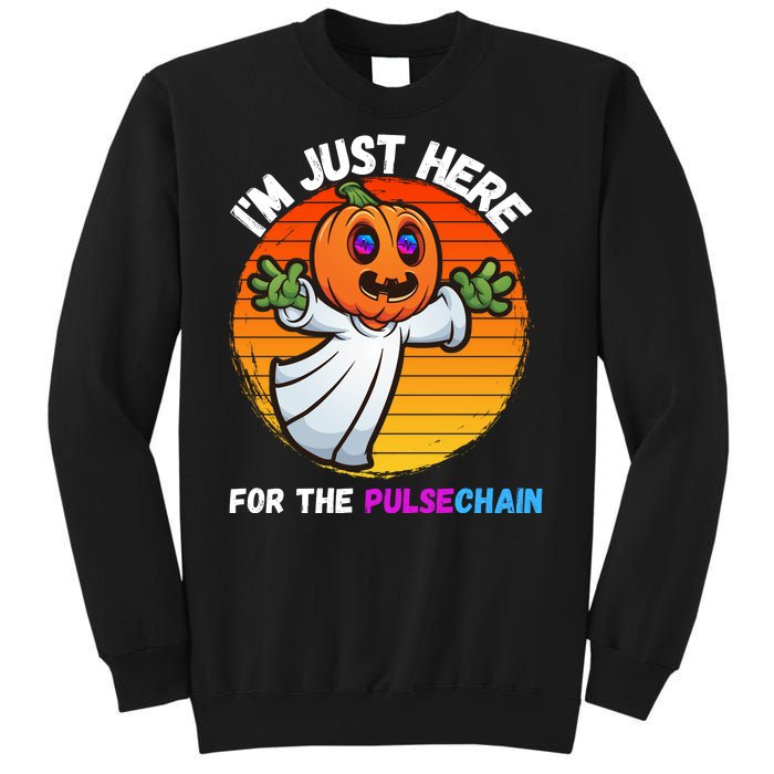 Im Just Here For The PulseChain Funny Halloween Pulsechain Funny Halloween HEX Sweatshirt