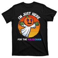 Im Just Here For The PulseChain Funny Halloween Pulsechain Funny Halloween HEX T-Shirt