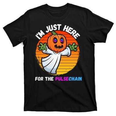 Im Just Here For The PulseChain Funny Halloween Pulsechain Funny Halloween HEX T-Shirt