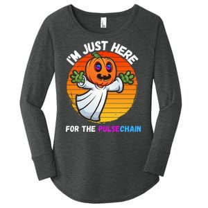 Im Just Here For The PulseChain Funny Halloween Pulsechain Funny Halloween HEX Women's Perfect Tri Tunic Long Sleeve Shirt