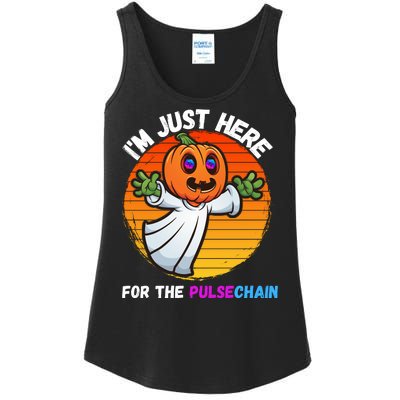 Im Just Here For The PulseChain Funny Halloween Pulsechain Funny Halloween HEX Ladies Essential Tank