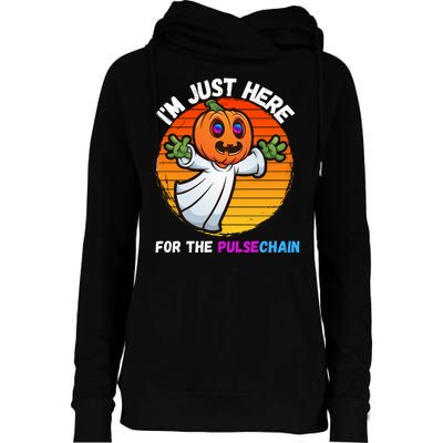 Im Just Here For The PulseChain Funny Halloween Pulsechain Funny Halloween HEX Womens Funnel Neck Pullover Hood