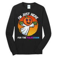 Im Just Here For The PulseChain Funny Halloween Pulsechain Funny Halloween HEX Tall Long Sleeve T-Shirt