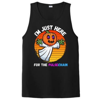 Im Just Here For The PulseChain Funny Halloween Pulsechain Funny Halloween HEX PosiCharge Competitor Tank